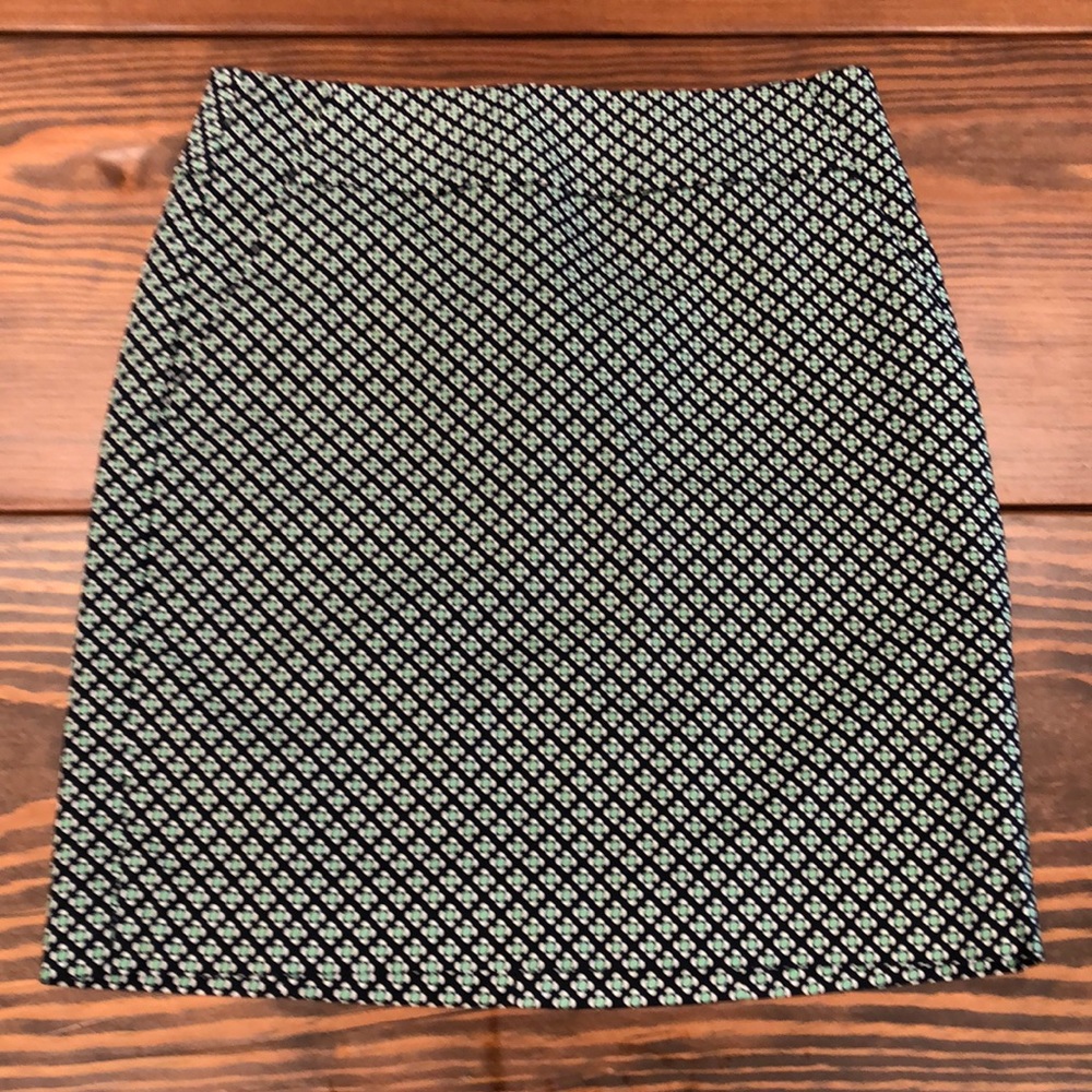 Ann Taylor Patterned Cotton Skirt